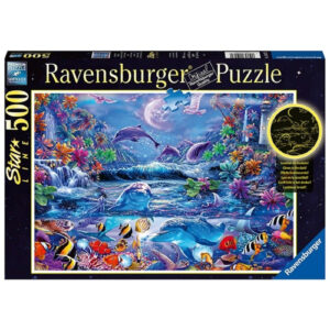 RAVENSBURGER 500PC STARLINE PUZ UNICRN & BUTTERFLY